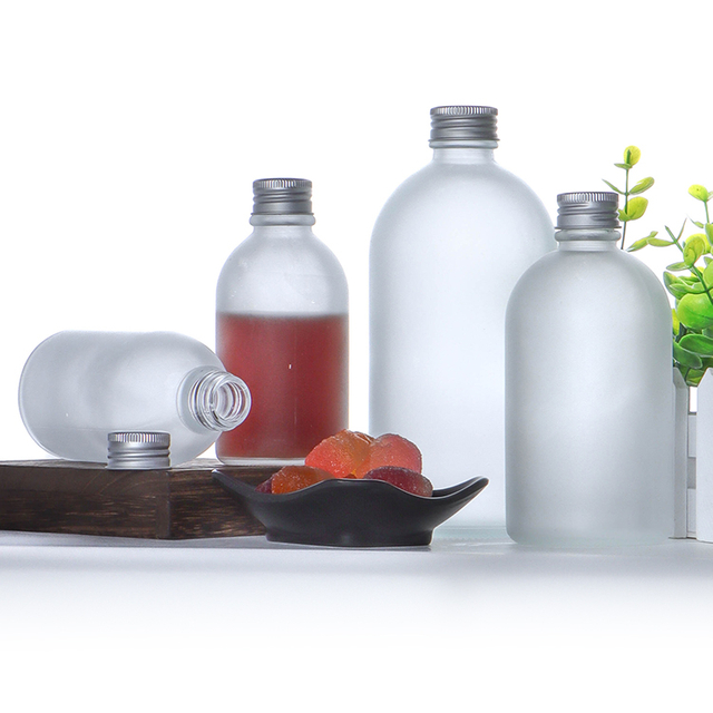 Wholesale Empty Round 500ml Juice Beverage Glass Bottle With Lid