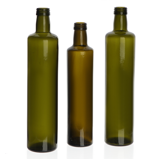 Hot Sell 250Ml 500Ml 750Ml 1000Ml Square And Round Glass Marasca Cooking Olive Oil Bottle For Olive Oil