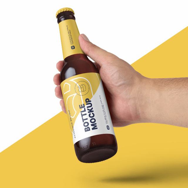 Beer Bottle Wholesale Glass Beer Bottles 12 oz 330ml Long Neck Beer Glass Bottle 330 ml with Crown Cap