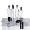 Customized Shape 100ml Clear Frosted Glass Perfume Bottle With ABS Sprayer Cap