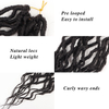 VAST Queen Locs Goddess Locs Crochet Hair with Curly Ends Synthetic Braiding Hair Extension for Women