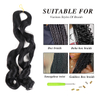 VAST Loose Body Wave Pony Style Spiral Curl Crochet Braid French Curls Synthetic Hair Extensions Curly Braiding Hair