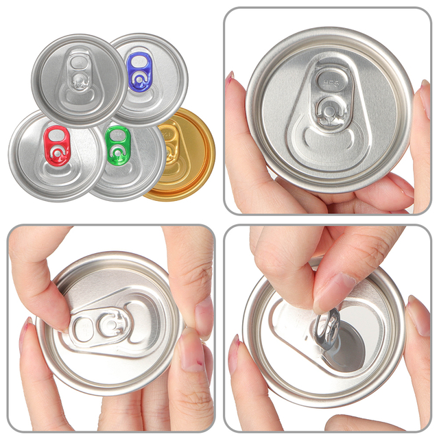 200 Eoe Aluminum Soda Beer Drink Tin Can Lid Easy Open Ends Bottom End By Wrd