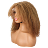 VAST 13*4 Afro Curly Hair Wigs with Bangs Pre Plucked With Baby Hair