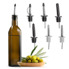 Wholesale 304 Stainless Steel Wine Pourer Spouts With Covers Tapered Stainless Steel Classic Bottle Holder Pourer