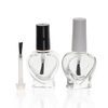 High quality Low MOQ 10ml 15ml empty gel nail polish bottle packaging nail bottle White Black nail glass bottle