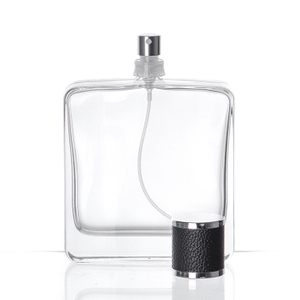Wholesale Custom Logo 30ml 50ml 100ml French Square Crimp Glass Perfume Bottle