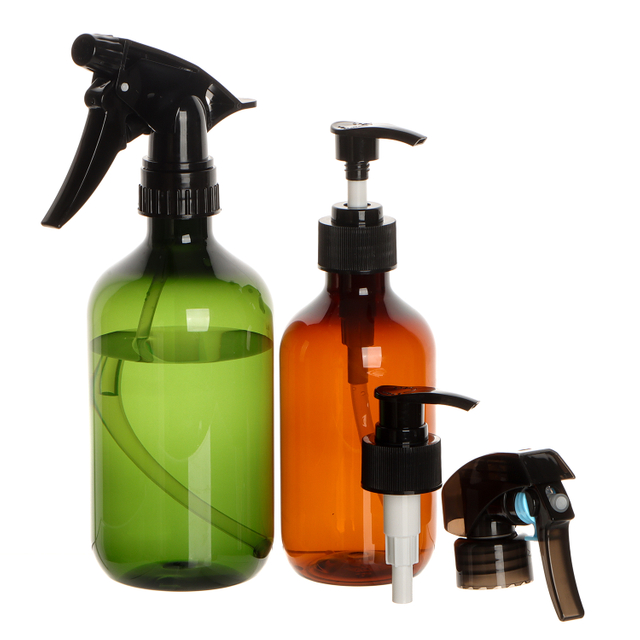 Empty Shampoo Lotion Bottle 100Ml 120Ml 250Ml 500Ml Amber Green Pet Plastic Body Toner Lotion Bottle