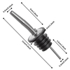 Wholesale 304 Stainless Steel Wine Pourer Spouts With Covers Tapered Stainless Steel Classic Bottle Holder Pourer