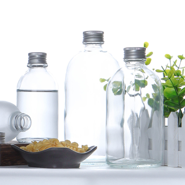 Wholesale Empty Round 500ml Juice Beverage Glass Bottle With Lid