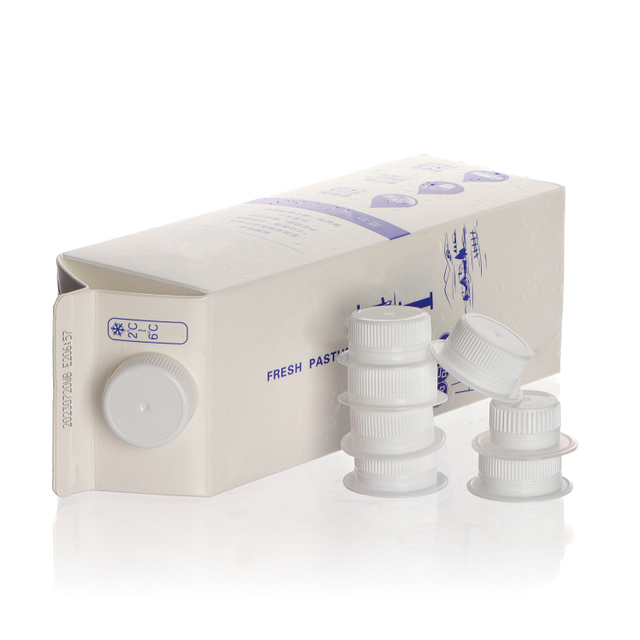 Lid manufacturer top quality PP milk roof carton box gable top carton plastic screw cap for automatic aseptic filling