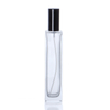 Customized Shape 100ml Clear Frosted Glass Perfume Bottle With ABS Sprayer Cap