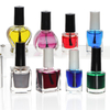 High quality Low MOQ 10ml 15ml empty gel nail polish bottle packaging nail bottle White Black nail glass bottle