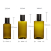 250ml Luxury Plastic Pure Dew Bottle PET Inner Plug Cover Skin Care Cosmetic Packaging 200ml Empty Pump Plastic Toner Bottle 