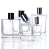 Wholesale Custom Logo 25ml 50ml 100ml Square Glass Perfume Bottle with Unique Stone Shaped Cap