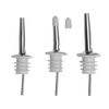 Wholesale 304 Stainless Steel Wine Pourer Spouts With Covers Tapered Stainless Steel Classic Bottle Holder Pourer