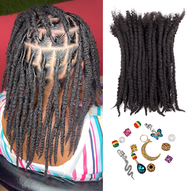 VAST Textured Loc Extensions Human Hair