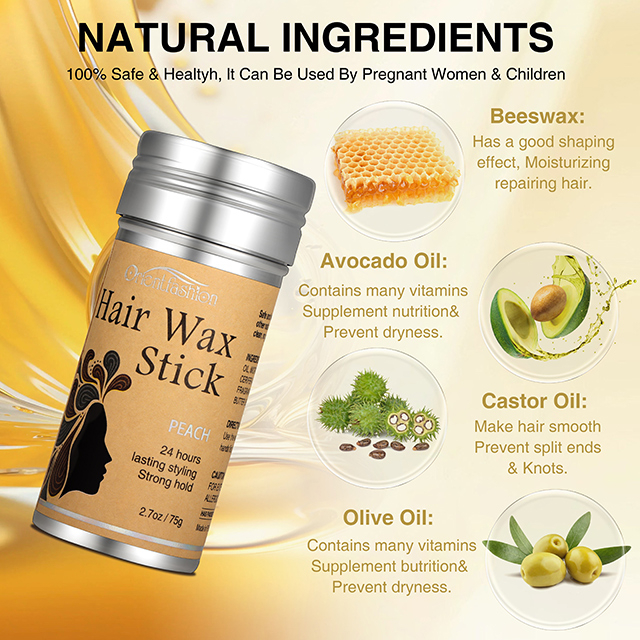 VAST Private Label Waterproof Strong Hold Hair Styling Wax Smooth Frizzy Edge Control Hair Wax Stick