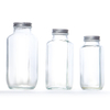 200Ml 250Ml Glass Beverage Bottles Empty Milk Juice Bottles Glass Milk Bottle Aluminum Lids