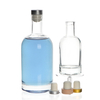 Empty Clear 100Ml 200Ml 375Ml 500Ml 750Ml Whisky Gin Rum Tequila Vodka Bottle With T Cork