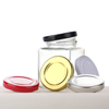 Food Grade Square Transparent Food Container Wide Mouth Square Jar Clear Pickle Glass Jar With Deep High Metal Lid