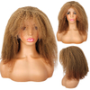 VAST 13*4 Afro Curly Hair Wigs with Bangs Pre Plucked With Baby Hair