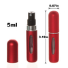 Mini Cute Refillable Travel Aluminum 5ml Parfum Hot Sell Perfume Spray Atomizer Bottle Factory Direct Wholesale