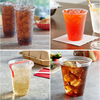 Top Grade Wide Mouth 98Mm Straight Side Disposable Pet Plastic Cups For Milk Tea